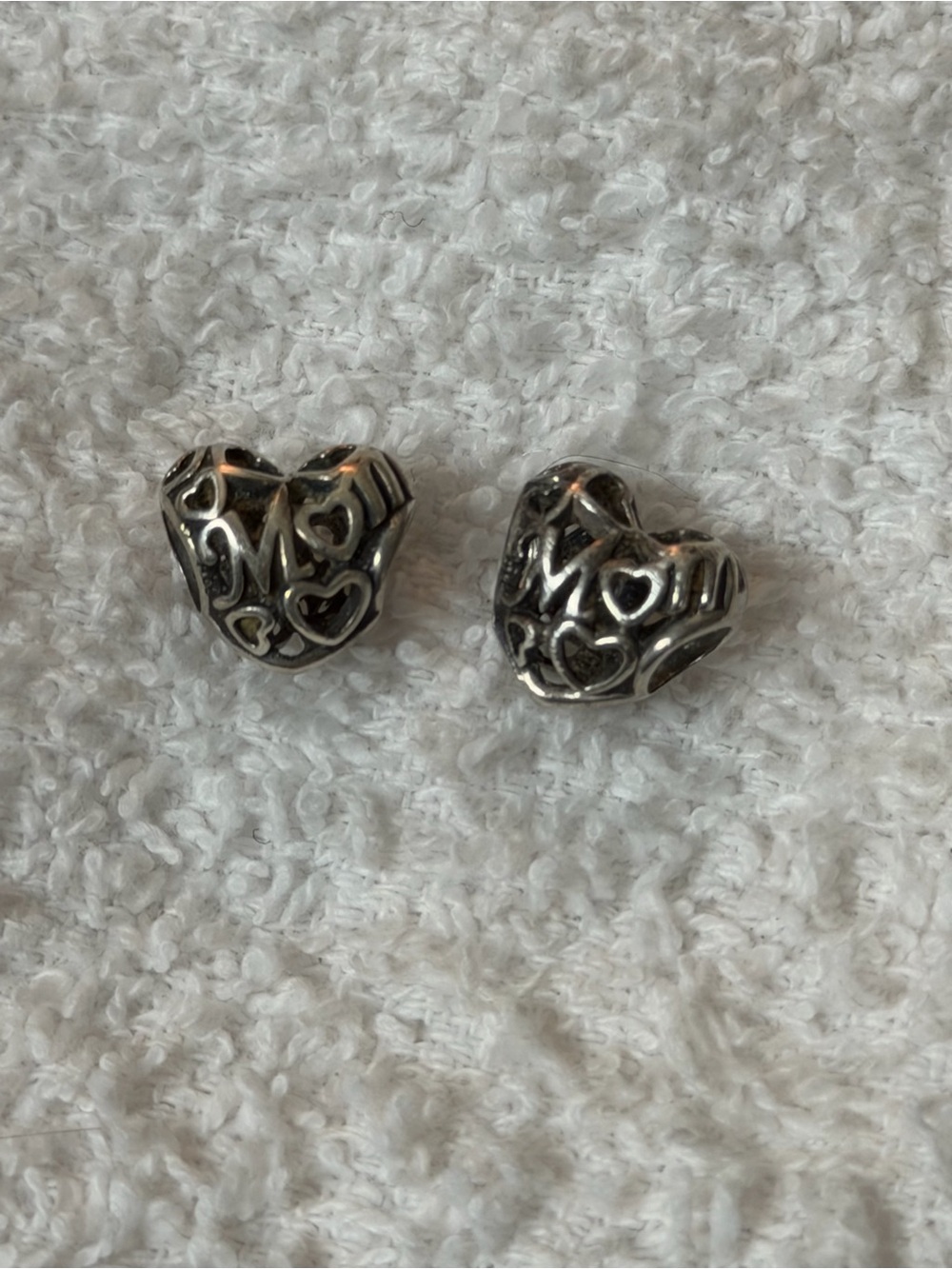 authentic Pandora "Motherly Love" Openwork Heart Charms